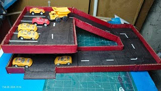 Diy Cardboard Car Parking Model [upl. by Aciretnahs443]