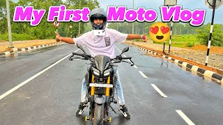 My First Moto Vlog With My Dream Bike MT 15 😍 [upl. by Radke]