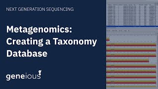 Metagenomics Create a Taxonomy Database in Geneious Prime [upl. by Nodyroc407]