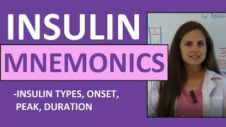 Insulin Onset Peak Duration Mnemonic Nursing  Types of Insulin Nursing NCLEX Review [upl. by Lirret]