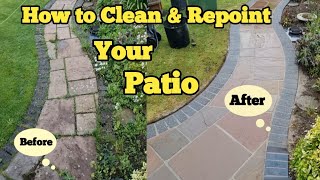 How to clean amp repoint a patio [upl. by Gnoc584]