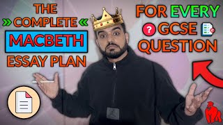 Macbeth One FULL Essay Plan Which Fits EVERY GCSE Question [upl. by Rance822]