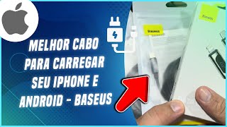 MELHOR CABO PARA CARREGAR SEU IPHONE E ANDROID  BASEUS [upl. by Everara991]