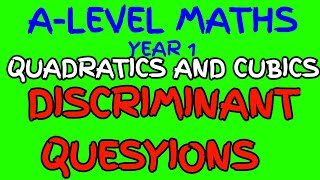 Harder Discriminant Questions  New A Level Maths Year 1 [upl. by Rosinski]