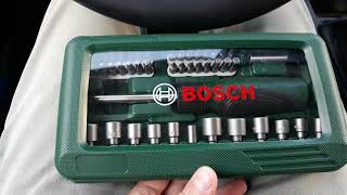 Bosch 46 parça tornavida seti cırcırlıTrendyoldan 110 tl ye Bosch tornavida seti aldım [upl. by Nerahs618]