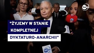 PKW odrzuciła sprawozdanie finansowe PiS Kaczyński zabrał głos Mówił o quotdyktaturoanarchiiquot [upl. by Jelena]