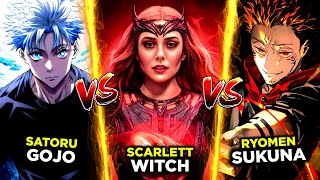 Scarlett Witch Vs Gojo And Sukuna  Who Will Win   HINDI [upl. by Orpheus]