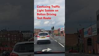 Bolton Driving Test Route  Confusing Traffic Light System follow Green Arrows not Road Markings [upl. by Anasxor]