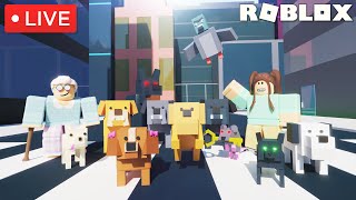 Roblox Pet Story CREATOR  Playing amp Answering Questions [upl. by Nyad60]