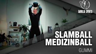 Slam Ball Gummi Medizinball Workout Gorilla Sports [upl. by Colt]