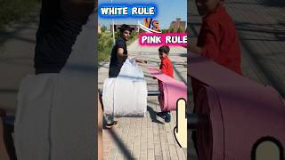 Pink rule vs white rule Which one have more length shorts [upl. by Bates]