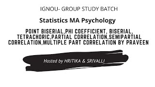 Point Biserial Phi Coefficient BiSerial TetrachoricMultiple Part Correlation by Praveen [upl. by Anaibaf]