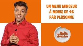 Menu minceur à moins de 4 €  Défi à petits prix [upl. by Suixela]