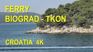 Ferry Biograd  Tkon  4K [upl. by Ylsew]