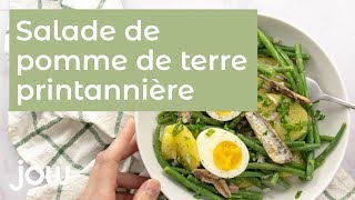 Recette de salade de pomme de terre printanière [upl. by Enimisaj]