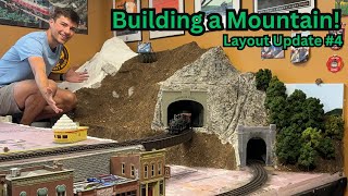 LETS BUILD A MOUNTAIN Model Railway Layout Update 4 [upl. by Arerrac]