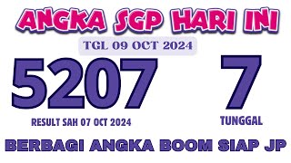 PREDIKSI SGP HARI INI 09 OKTOBER 2024  RUMUS SGP JITU HARI INI  BOCORAN SGP HARI INI  PAITO SGP [upl. by Anirahtak]