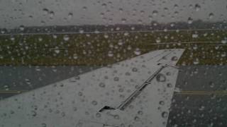 Embraer RJ145 take off from Warsaw LOT Polish Airlines [upl. by Eiluj]