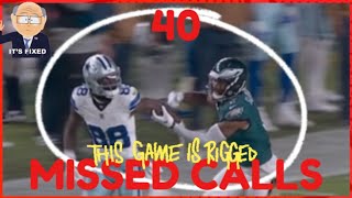 40 MISSED CALLS  Was the EAGLES vs COWBOYS game RIGGED nflreaction 2023 Eagles Cowboys ref [upl. by Gettings]