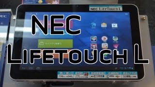 NEC Lifetouch L 10inch Tablet Hands On [upl. by Euqinobe]