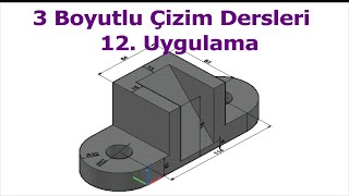 Autocad 3 Boyutlu Çizim 12 Taper Faces Extrude Faces [upl. by Okiram467]