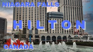 Niagara Falls Getaway Inside Hilton Hotel and Fallsview Casino Canada [upl. by Anirtruc]