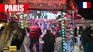 Paris Christmas Market in Jardin des Tuileries Every December 4K HDR [upl. by Zuzana292]