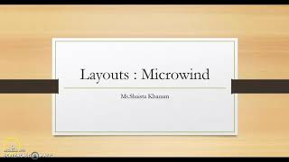 Layout  MIcrowind  Part 3 [upl. by Sy854]