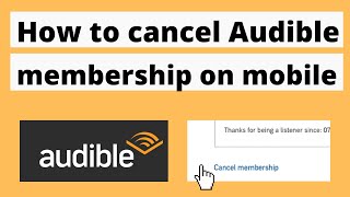 How to Cancel Audible Membership from Mobile and Desktop [upl. by Antoni789]