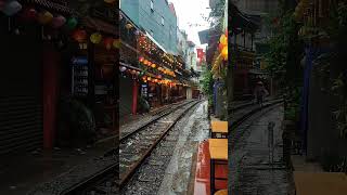 I Visited the Famous Train Street in Hanoi [upl. by Euqinad]