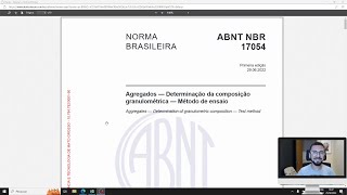 NBR 17054  2022 Agregados  Determinação da composição granulométrica  Método de ensaio [upl. by Akimat771]