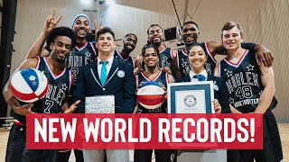 We attempted 22 WORLD RECORDS TITLES in 2 Days  Harlem Globetrotters [upl. by Cyma]