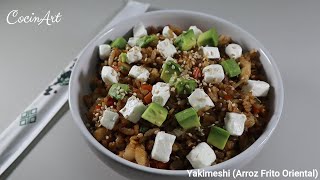 Arroz Frito Oriental Yakimeshi Receta Fácil De Hacer [upl. by Zurc28]