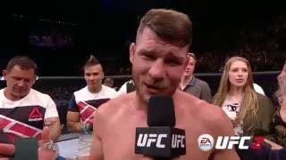 UFC 199 Michael Bisping amp Luke Rockhold Octagon Interviews [upl. by Kimbell]