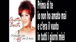 ORIETTA BERTI  NOI DUE INSIEME  Lyrics amp Karaokeavi [upl. by Ahsenat]