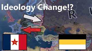 Communist france and monarchist ressia Hoi4 Timelapse [upl. by Grounds834]