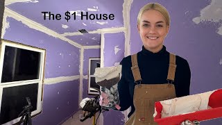 My 1 House Drywall Mud amp KitchenBathroom Flooring Week 18 [upl. by Analla746]