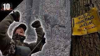 Rattling in a BIG OHIO PUBLIC LAND BUCK [upl. by Skilken97]