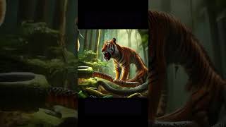 animals tiger wildlife snake evolution kongevolution ai fascinating midjourney [upl. by Karlise]