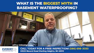 What Is The Biggest Myth In Basement Waterproofing  Everdry Waterproofing of Michigan [upl. by Naveb550]