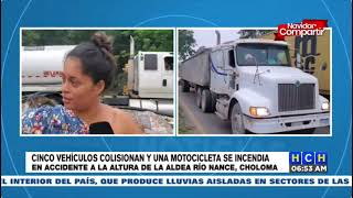 ¡Sorprendente Sapos provocan brutal accidente múltiple en Choloma [upl. by Nosro]