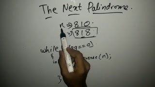 The Next Palindrome  Codechef  Reversing a number [upl. by Manoff]