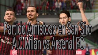 Club Friendly en FIFA 20ACMilan vs Arsenal FC [upl. by Mundford]