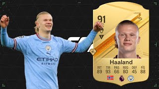 Increíble  Review Erling haaland  FC 24 [upl. by Yawnoc]