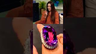 Sadia imam k husband ny dia Sadia imam ko Bohat hi pyara gift Bohat hi payari purple stone ring💢❤️😍 [upl. by Netsirt]