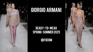 Giorgio Armani RTW SpringSummer 2025 BEST LOOKS [upl. by Aiekahs]