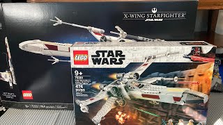 Lego UCS XWing vs playset XWing set comparison [upl. by Karney]