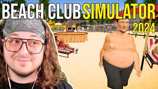 OPENING MY OWN BEACH CLUB RESORT Beach Club Simulator 2024 [upl. by Idola]