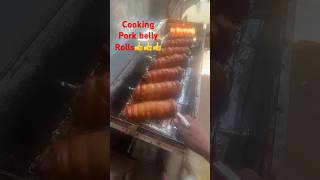 Cooking pork Lechon belly rolls🤙🤙🤙🤙 [upl. by Netsew574]