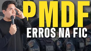 Concurso PMDF piores erros e dúvidas da sindicância de vida pregressa FIC banca AOCP Soldado [upl. by Gnay]